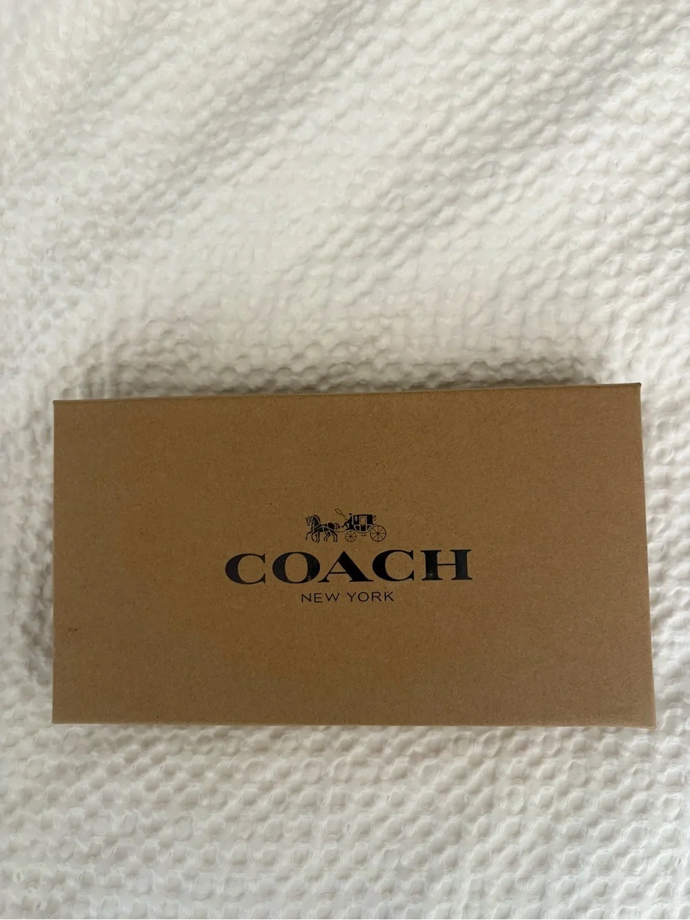 Coach Men’s Black Signature Belt & Navy/White Stripe Wallet Set N/A
